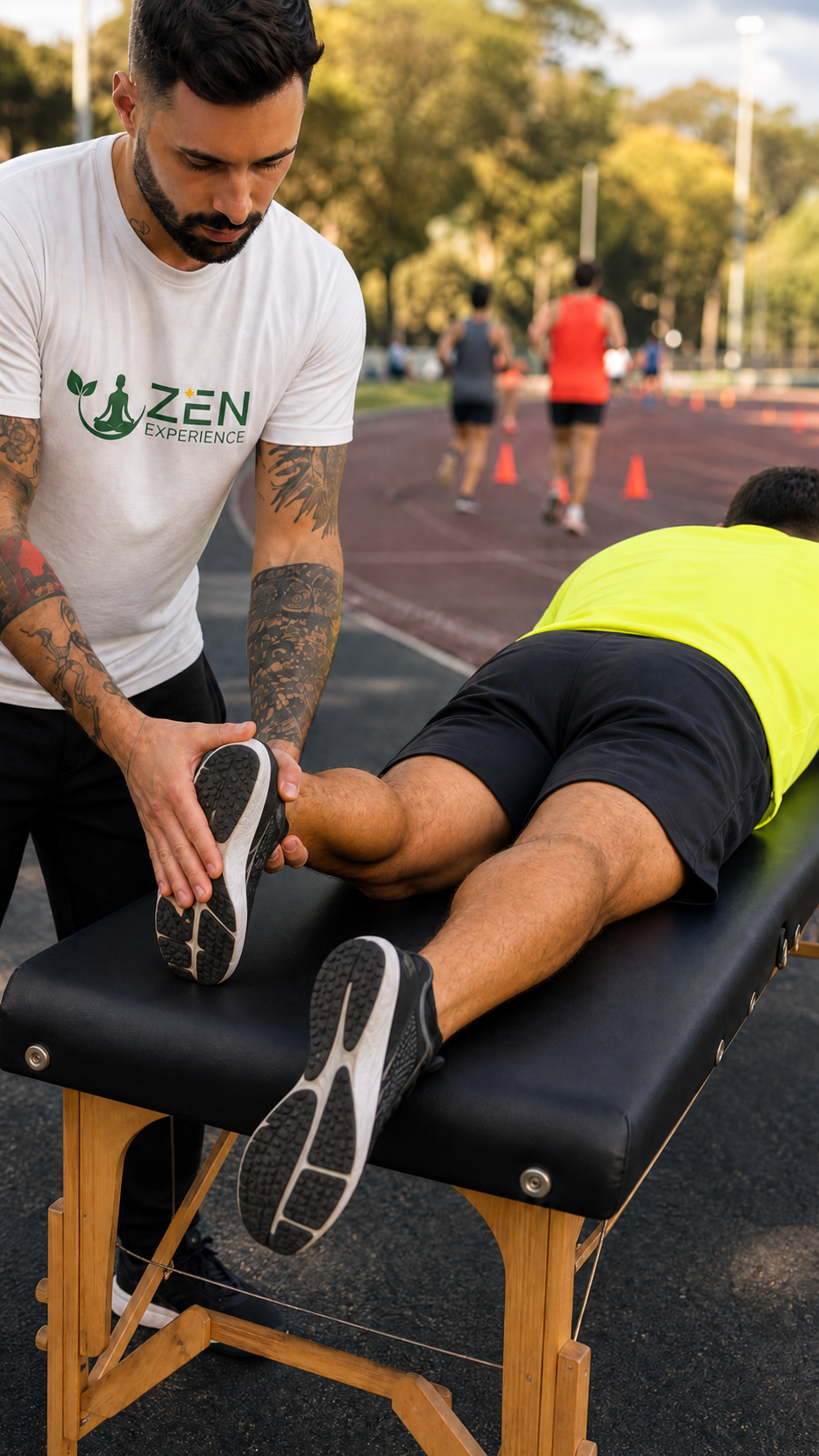 Massagem expressa esportiva
